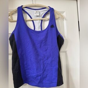 Adidas Purple Blue and Black Sports Tank- XL